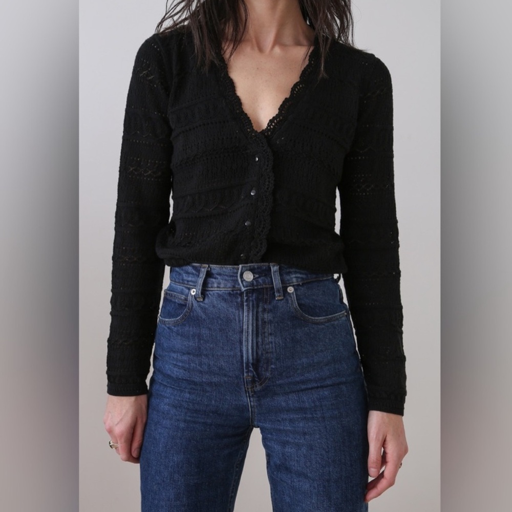 SEZANE Keyla Lace-like Cardigan - Picture 3 of 9